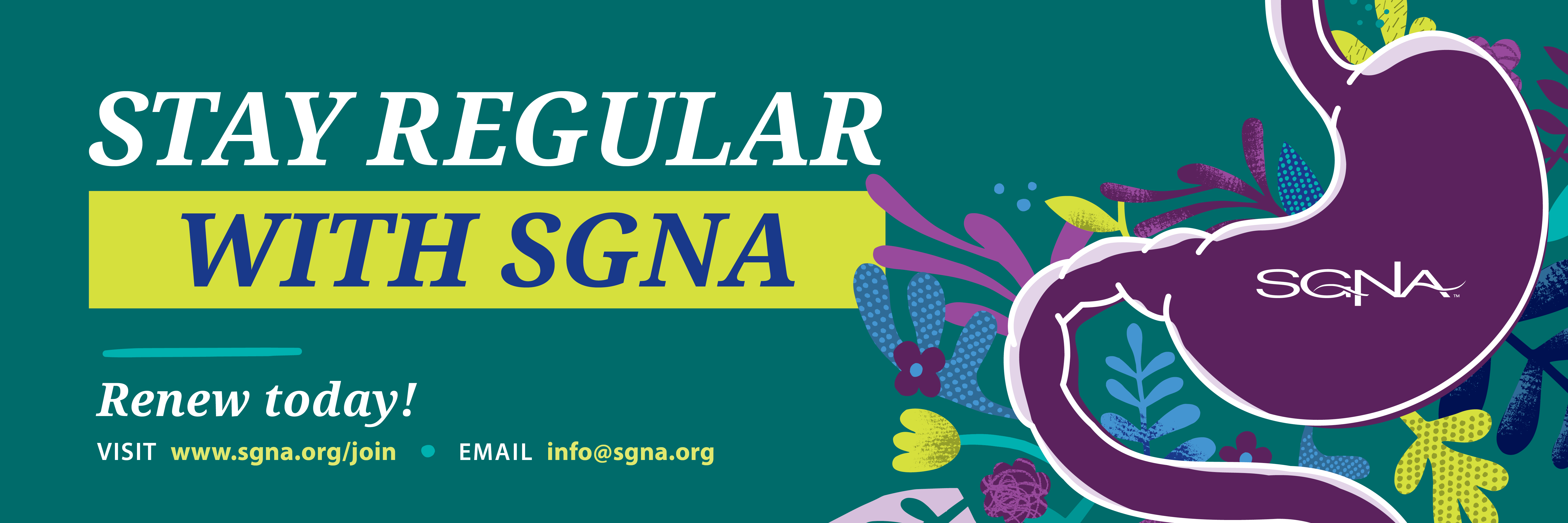 Stay Regular With SGNA | Renew Today Stay Regular With SGNA | Renew Today